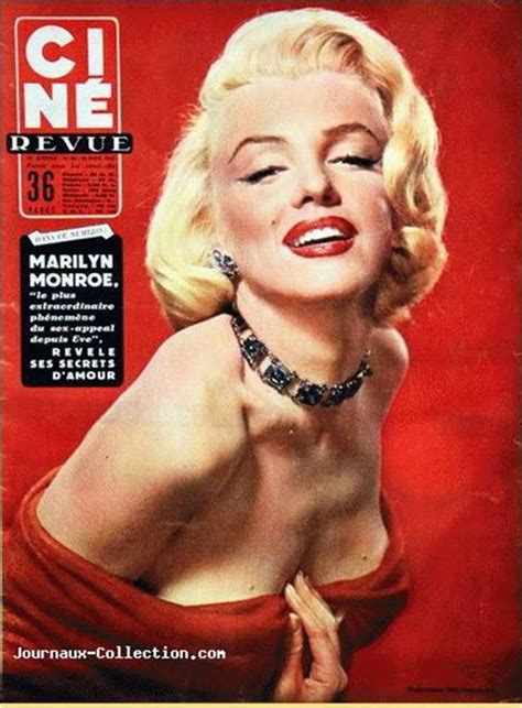 Ciné revue 1955 Photo de Covers 1947 à 1956 Marilyn Magazines