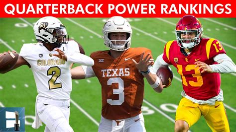 College Football Quarterback Power Rankings After Week Ft Shedeur