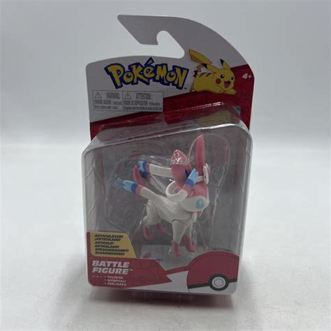 Mavin Jazwares Pokemon 3 SYLVEON Battle ACTION FIGURE Eevee