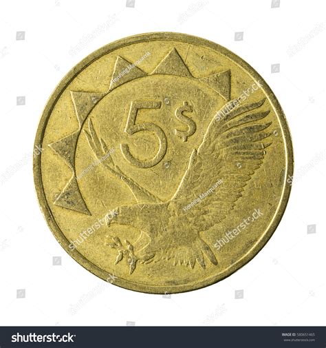 5 Namibian Dollar Coin 1993 Obverse Stock Photo 580651465 | Shutterstock