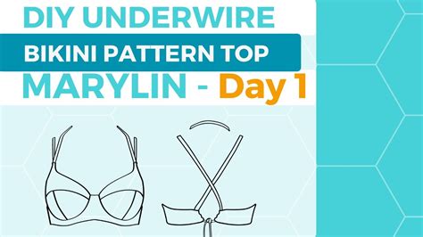 Sew along 𝗨𝗡𝗗𝗘𝗥𝗪𝗜𝗥𝗘 𝗕𝗶𝗸𝗶𝗻𝗶 𝗣𝗮𝘁𝘁𝗲𝗿𝗻 𝘁𝗼𝗽 𝗠𝗮𝗿𝘆𝗹𝗶𝗻 Day DIY Bikini YouTube