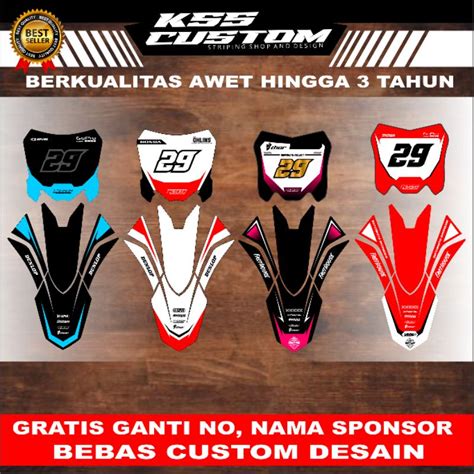 Jual DECAL PAPAN NOMOR CRF 150L DECAL PAPAN START CRF DECAL PAPAN