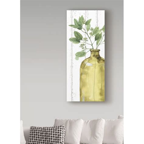 Gracie Oaks Mixed Greens LXXXIV Shiplap On Canvas By Lisa Audit Print