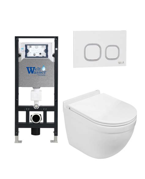 Комплект унитаза c инсталляцией Weltwasser, 416526av1718883925 - купить ...