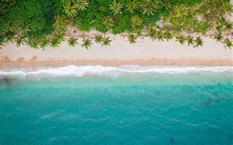 Descargar Fondos De Pantalla Costa Del Océano Vista Desde Arriba