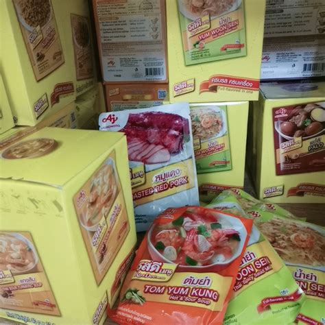 Ajinomoto Rosdee Menu Kua Kling Tom Yum Kung Laab Yum Woon Sen Rosdee