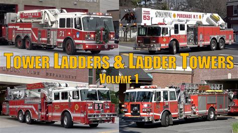 Fire Trucks Responding Compilation Tower Ladders And Ladder Towers