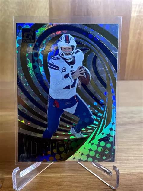 Josh Allen 2023 Panini Donruss Vortex Prizm Insert Sp Vor 4 Buffalo