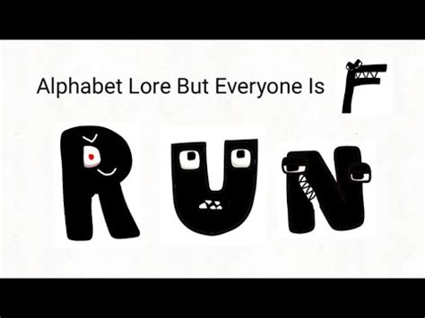 Alphabet Lore But Everyone Is F YouTube