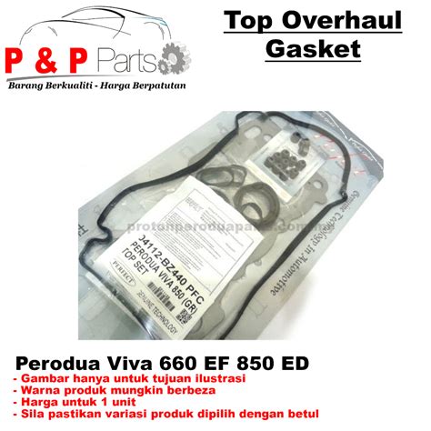 Engine Top Overhaul Gasket Set Perodua Viva 660 EF 850 ED Carbon