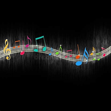 Colorful Music Notes stock illustration. Illustration of harmony - 14474062