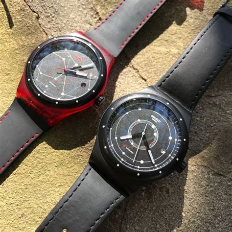 -FS: 2 SWATCH SISTEM51 Watches - Black and red versions. | WatchCharts