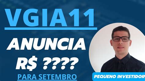 Chegou O Momento De Investir Vgia Youtube