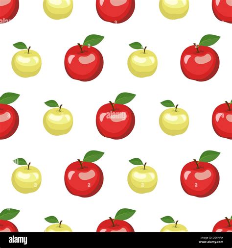 Background Green Apples Stock Vector Images Alamy