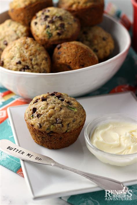 Chocolate Chip Zucchini Muffins Renees Kitchen Adventures