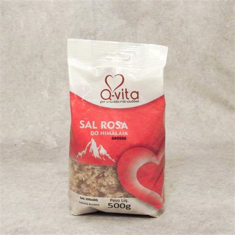 Sal Grosso Rosa Do Himalaia Qvita 500G Vizino Mercado