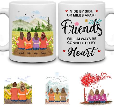 Amazon WHIDOBE Personalized Friend Sister Mug 4 Women Custom