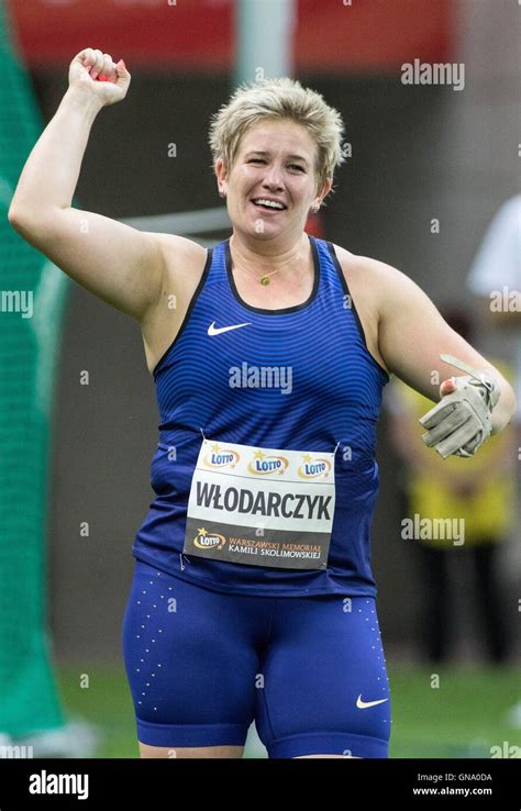 Warsaw Poland Th Aug Poland S Anita Wlodarczyk Reacts After