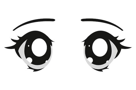 Premium Vector | Cute anime girl eyes. Vector illustration