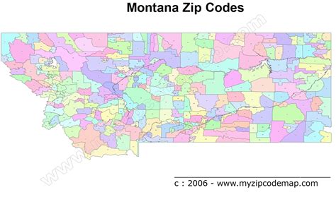 Montana Zip Codes Map - London Top Attractions Map