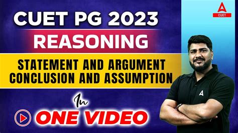 Cuet Pg 2023 Reasoning Statement And Argument Conclusion And