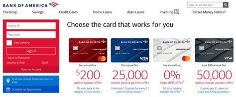 Bank Of America Credit Card Login Guide Bank Of America Better Money