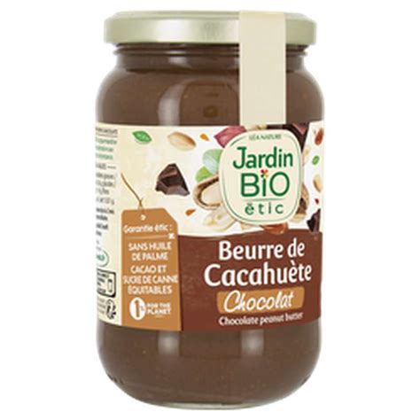 Beurre De Cacahu Te Chocolat Bio Jardin Bio G La Belle Vie