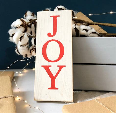 JOY Christmas sign Wood signs Joy sign Christmas | Etsy