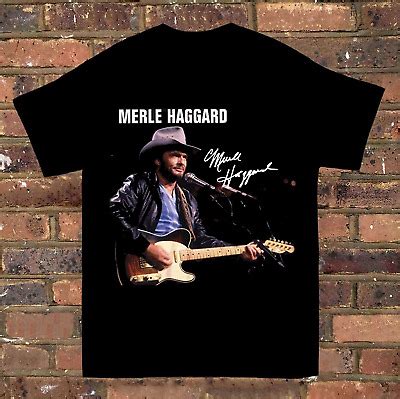 Merle Haggard Signature Short Sleeve T Shirt Unisex All Size S To