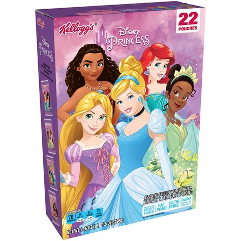 Kelloggs Disney Princesses Fruit Snacks 0 8 Oz 22 Count