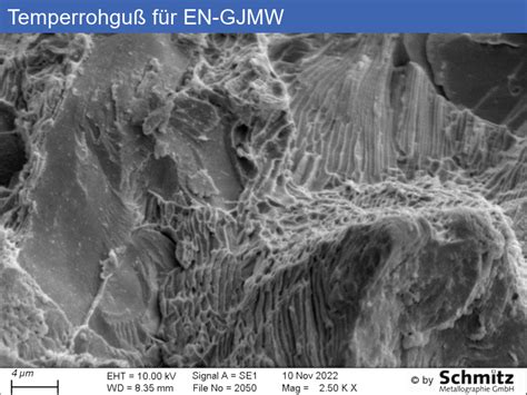 Temperrohguß für EN GJMW Schmitz Metallographie GmbH