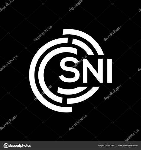 Sni Letter Logo Design Sni Monogram Initials Letter Logo Concept Stock