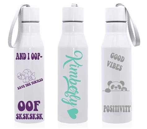 Fun Personalized Vinyl Stickers For Water Bottles Laptops Mirrors And