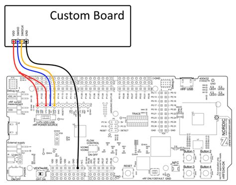 Vddnrf And Vtg Should Be Joined So That The Programmer Know That There Is Power On The External