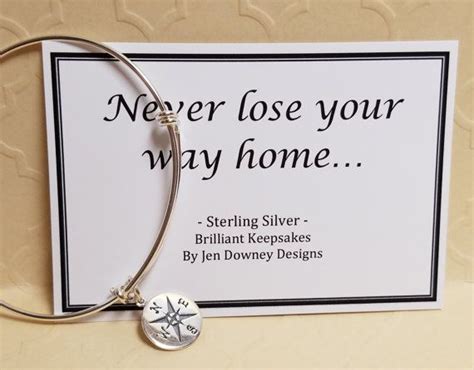 Never Lose Your Way Home Compass Bangle By Brilliantkeepsakes Travel Inspired Jewelry Alex