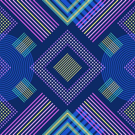 Colourful Geometric Seamless Pattern 18860973 Vector Art At Vecteezy