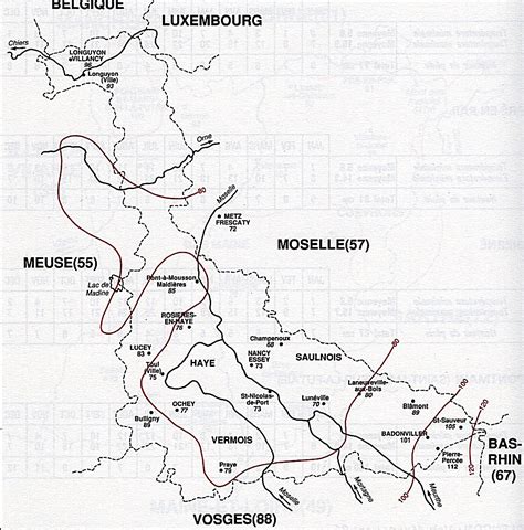 Décrypter 60 imagen carte de la moselle avec les villes fr