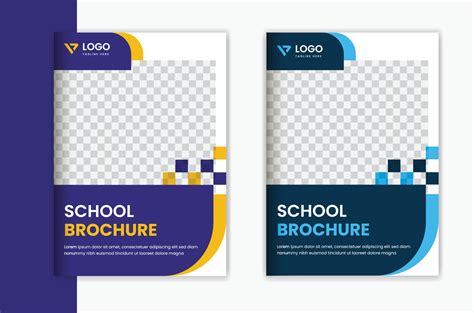 School Admission Cover Design Brochure Design Template Education Magazine Portfolio Design