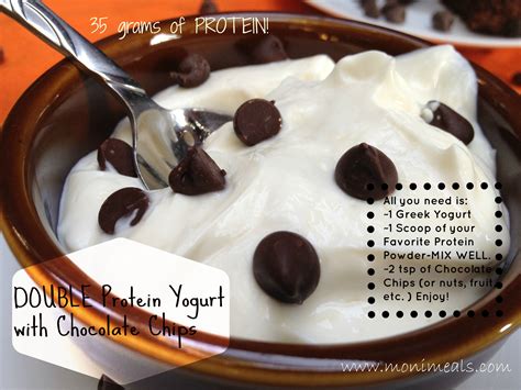 Double Protein Yogurt with Chocolate Chips