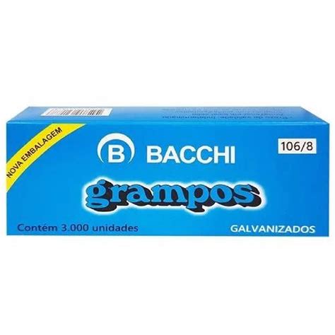 Grampo Bacchi Galvanizado Rocama C Unidades Papelaria Criativa