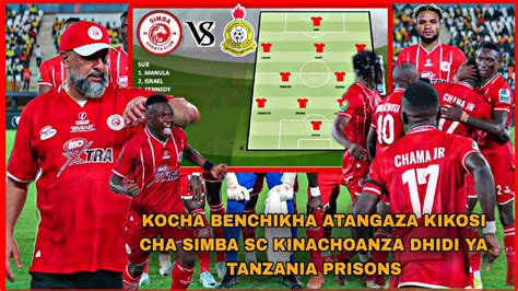 Kocha BENCHIKHA Atangaza Kikosi Cha SIMBA SC Kinachoanza Dhidi Ya