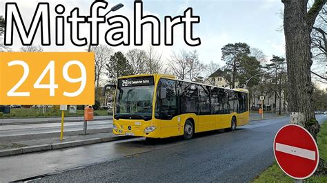 Berlin Mitfahrt Mercedes Benz Citaro C2 Linie 249 Roseneck