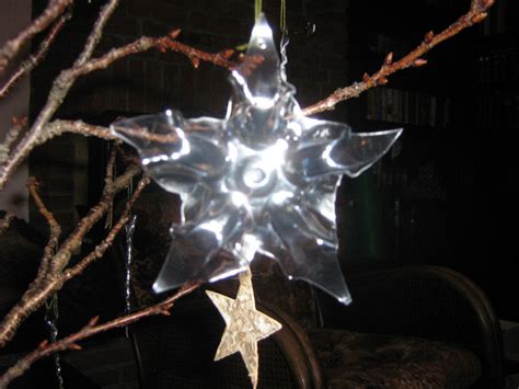 Plastic Bottle Snowflake Ornament · A Snowflake · Melting on Cut Out + Keep