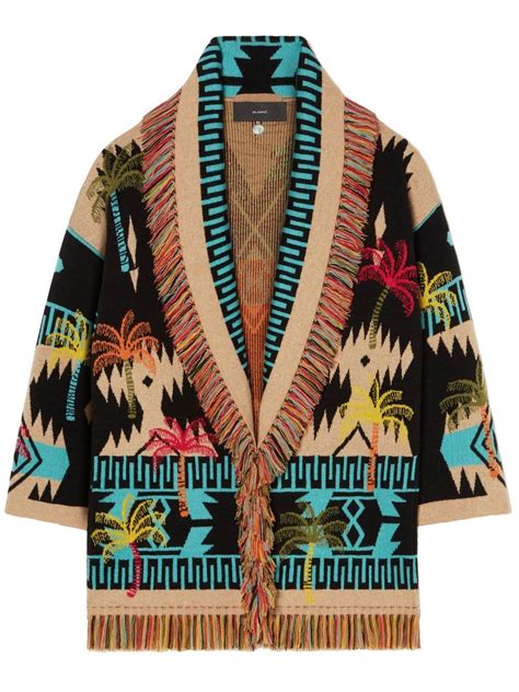 Alanui Icon Jacquard Cardigan Farfetch