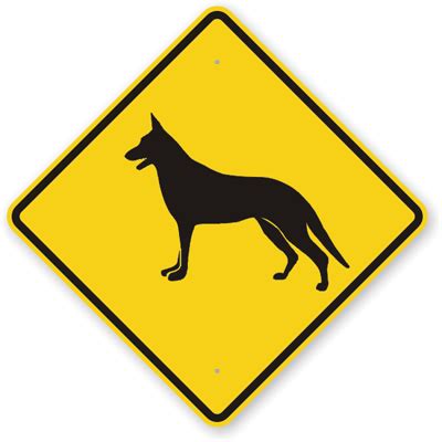 Dog And Pet Crossing Signs