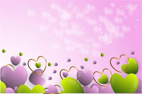 Premium Vector Gradient Valentines Day Heart Background Illustration