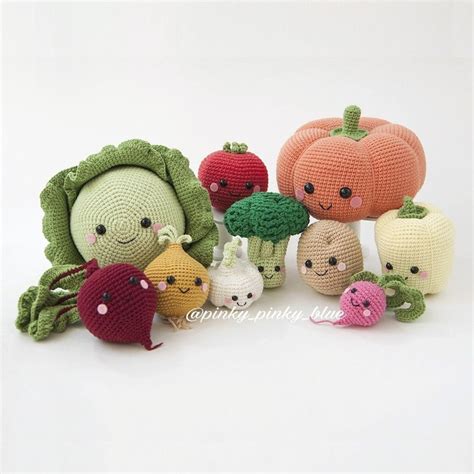 Vegetables Crochet Pattern Etsy