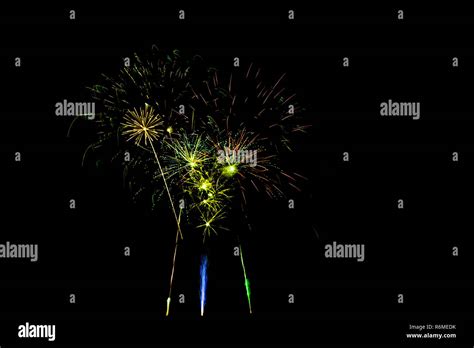 Fireworks display night in London Stock Photo - Alamy