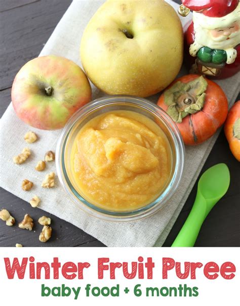 Winter Fruit Puree - baby food recipe | Buona Pappa