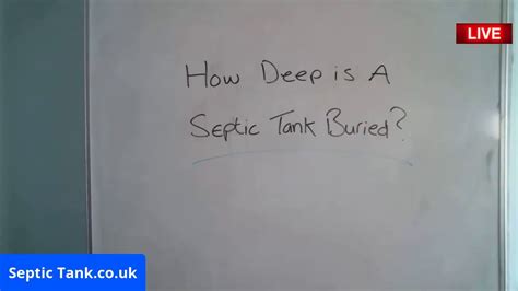 How Deep Is A Septic Tank Buried Youtube